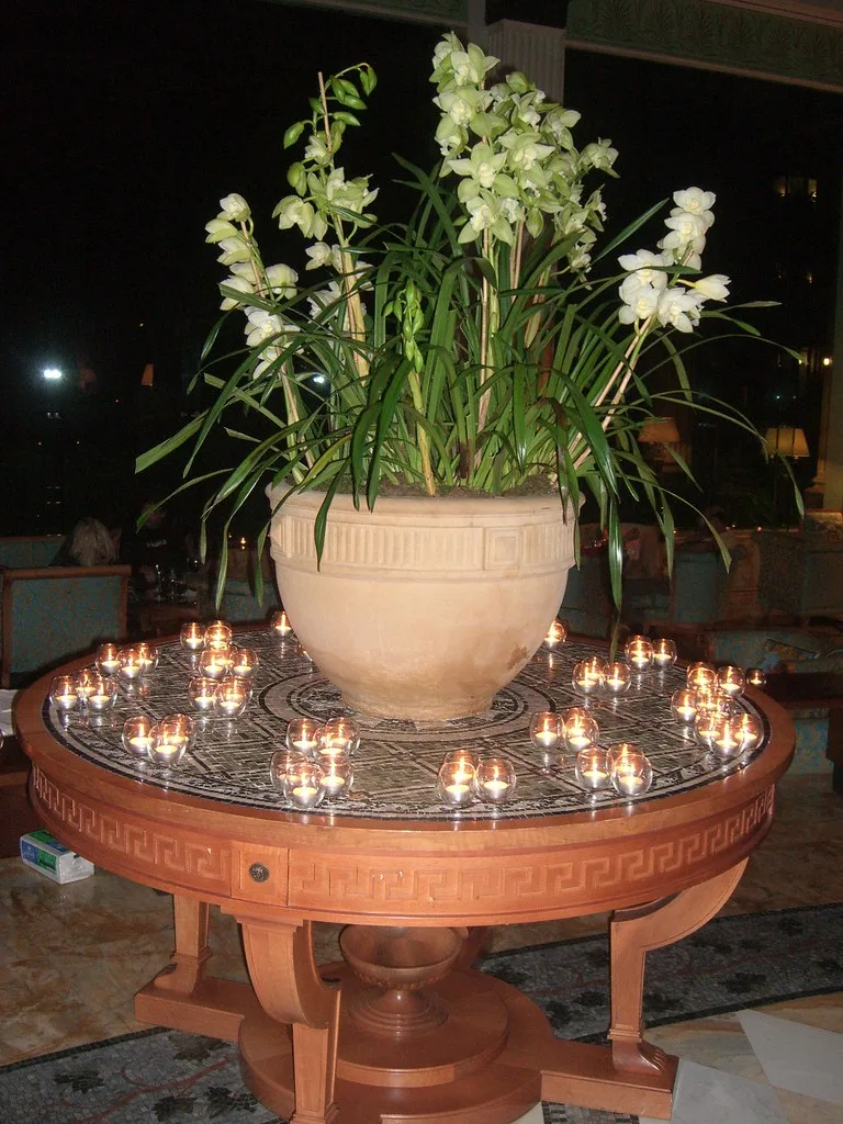 Ambiente de velas en un evento elegante